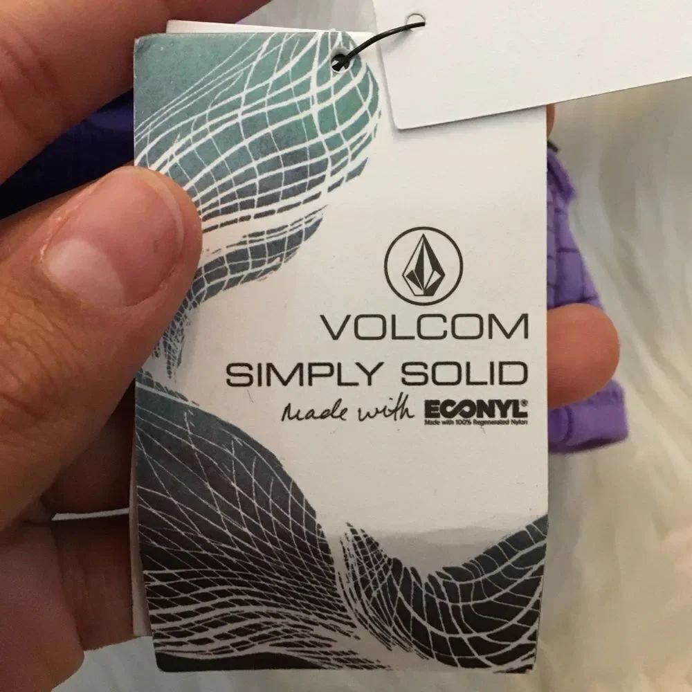 NEW Volcom Women’s Simply Solid Cheeky Purple Swimsuit Bottoms Size XS - Picture 7 of 13